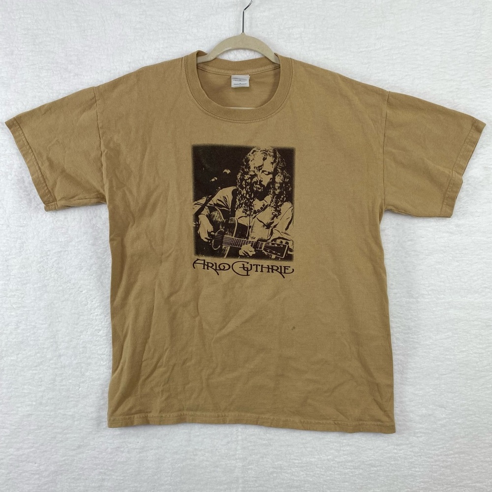 Vintage Arlo Guthrie T-Shirt Folk Americana Singer Vocalist Tshirt size L